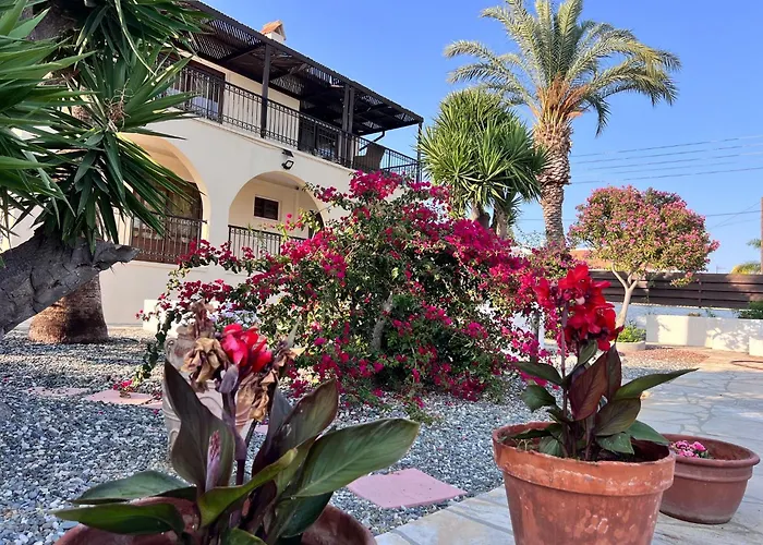 Charming With Private Pool And Garden View Erimi